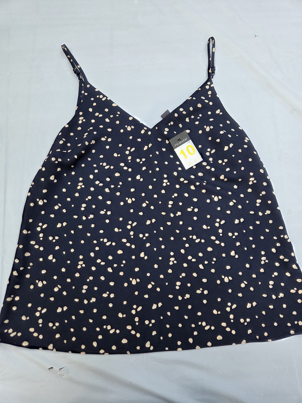 🔴4 For $25🔴 Primark Navy Cami Top with Cream Spot Print